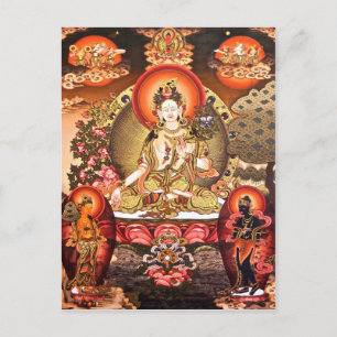 Tibetansk buddistisk konstvykort vykort