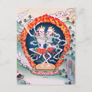 Tibetansk buddistisk konstvykort vykort