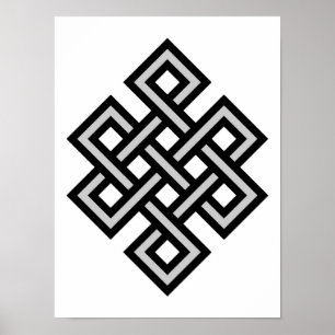 Tibetansk evighetskänsla ändlös symbol reli poster