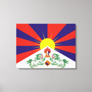 Tibetansk Flagga Canvastryck