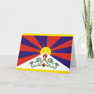 Tibetansk Flagga Kort
