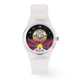 Tibetansk Flagga Watch, Tibet mode/Buddhism Armbandsur