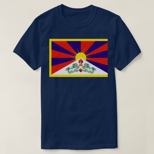 Tibetansk fri Tibet Himalaya-buddhism i Tibet T Shirt (Design framsida)