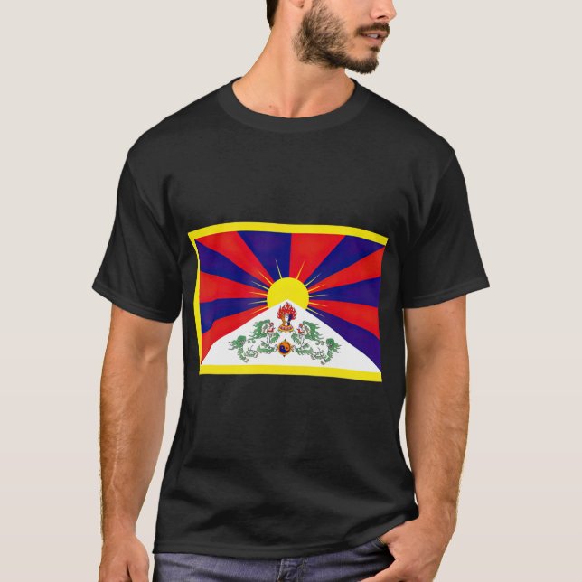 Tibetansk fri Tibet Himalaya-buddhism i Tibet T Shirt (Framsida)