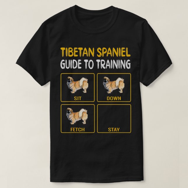 Tibetansk handbok för utbildning av Hund Obedience T Shirt (Design framsida)