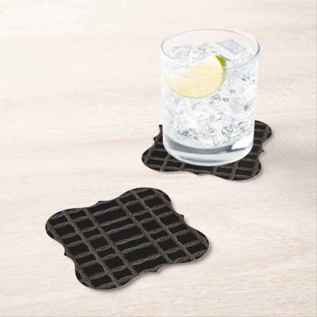 Tibetansk Himalayan Många Öga Etched Pärlor Underlägg Papper (Insitu)