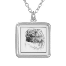 Tibetansk Hund Fine Art Pendant