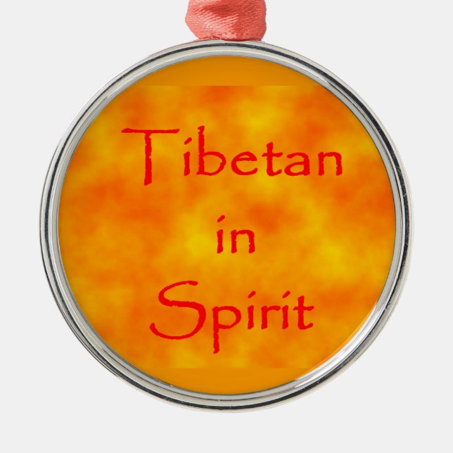 Tibetansk i spritprem runt ornament (Framsidan)