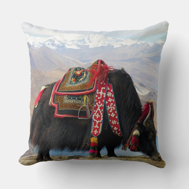 Tibetansk jak kudde (Framsida)