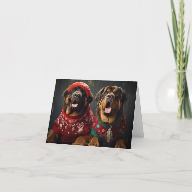 Tibetansk julkort för Mastiffs Kort (Framsida)
