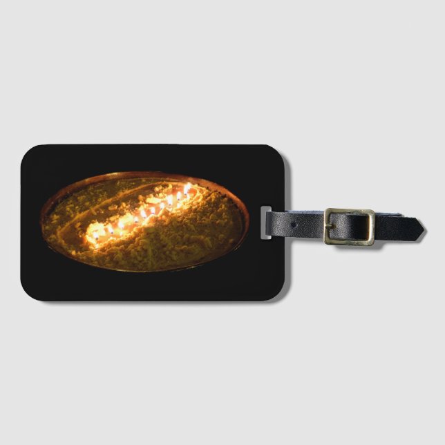 Tibetansk lampa av smör bagagebricka (Framsida horisontal)