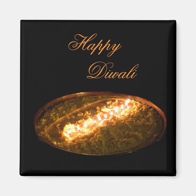 Tibetansk lampa av smör magnet (Framsidan)