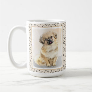 Tibetansk målning - Cute Original Hund Art Kaffemugg
