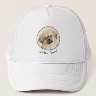 Tibetansk målning - Cute Original Hund Art Keps
