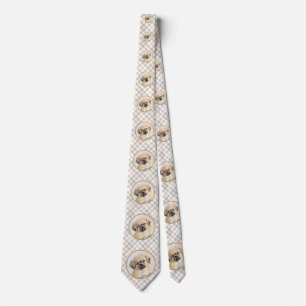 Tibetansk målning - Cute Original Hund Art Slips
