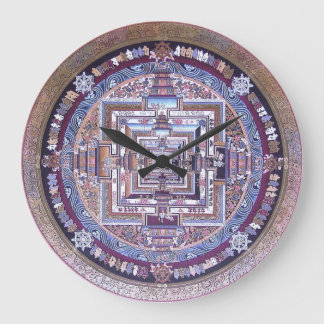 Tibetansk Mandal Clock/Serakloster/Upplysande Stor Klocka