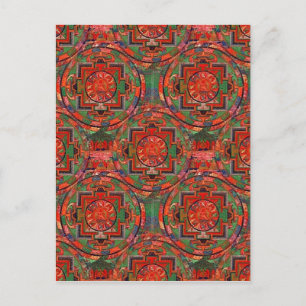 Tibetansk Mandala vykort