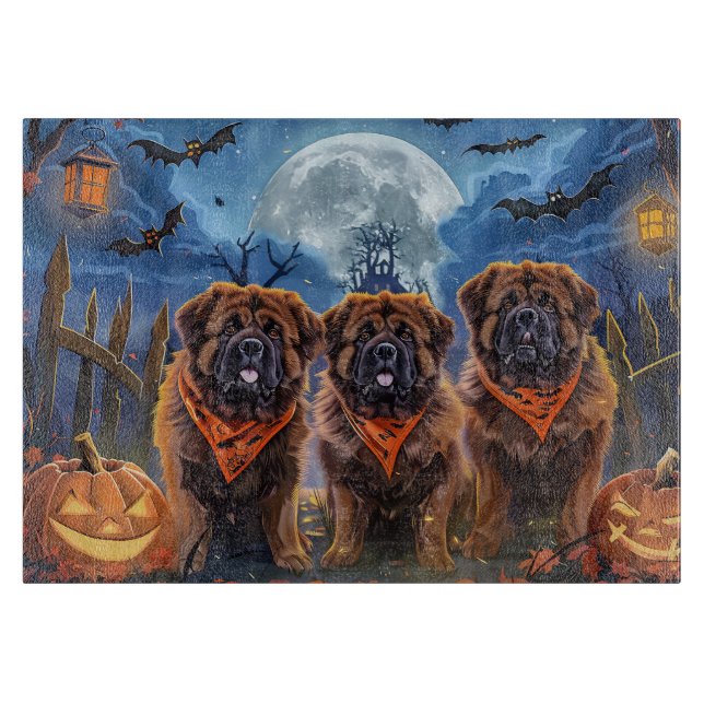 Tibetansk Mastiff Halloween-taloky (Framsidan)