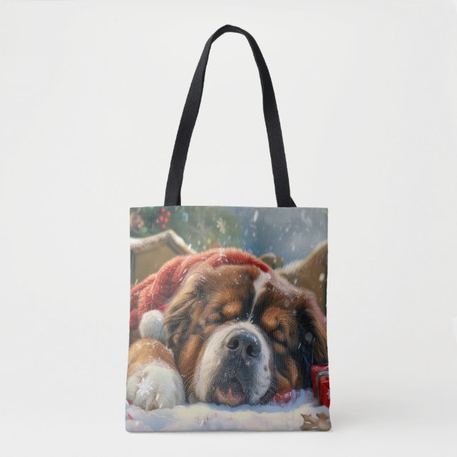 Tibetansk Mastiff Hund Jul Festlig Tygkasse (Framsida)