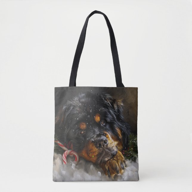 Tibetansk Mastiff Hund jul Tygkasse (Framsida)