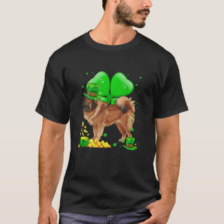 Tibetansk Mastiff Hund Lucky Charm St. Patrick's D T Shirt