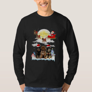 Tibetansk Mastiff Hund Santa Sleigh jul Älskare  T Shirt