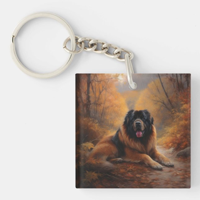 Tibetansk mastiff i Höst löv Fall Inspire (Framsidan)