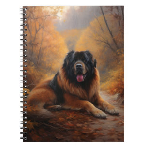 Tibetansk mastiff i Höst löv Fall Inspire Anteckningsbok