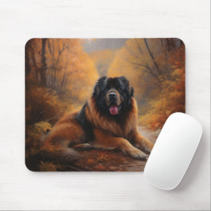Tibetansk mastiff i Höst löv Fall Inspire Musmatta