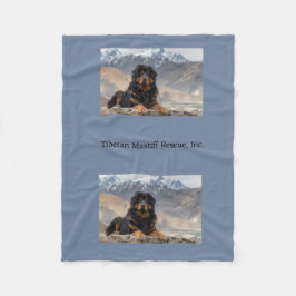 Tibetansk Mastiff i Mountains Fleece Blanket