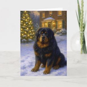 Tibetansk Mastiff Julkort Helgkort