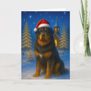 Tibetansk Mastiff Julkort Helgkort