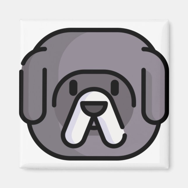 Tibetansk Mastiff Magnet (Framsidan)