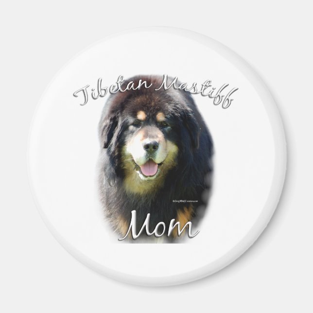 Tibetansk Mastiff Mamma 2 Magnet (Framsidan)