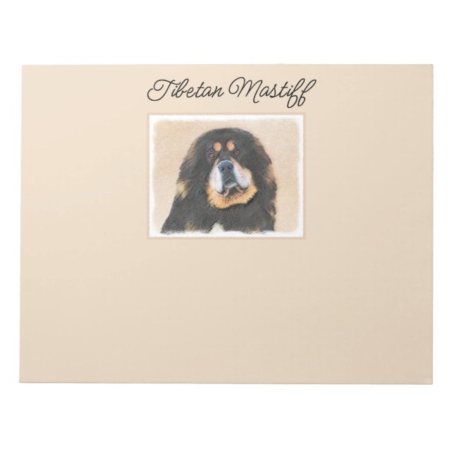Tibetansk mastiff Painting - Cute Original Hund Ar Anteckningsblock (Framsida)