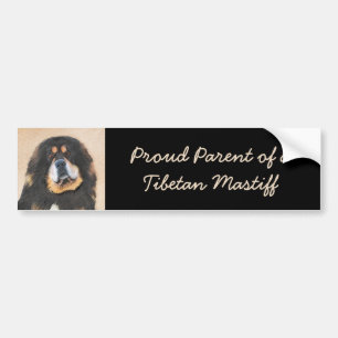 Tibetansk Mastiff Painting - Cute Original Hund Ar Bildekal