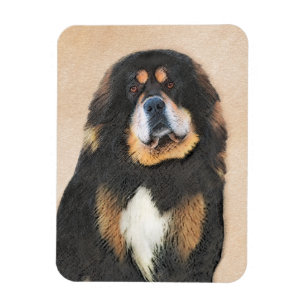 Tibetansk Mastiff Painting - Cute Original Hund Ar Magnet