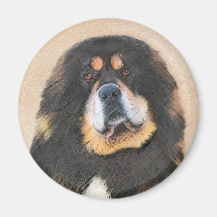 Tibetansk Mastiff Painting - Cute Original Hund Ar Magnet