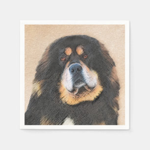 Tibetansk Mastiff Painting - Cute Original Hund Ar Pappersservett