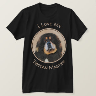 Tibetansk Mastiff Painting - Cute Original Hund Ar T Shirt