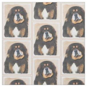 Tibetansk Mastiff Painting - Cute Original Hund Ar Tyg
