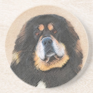 Tibetansk Mastiff Painting - Cute Original Hund Ar Underlägg