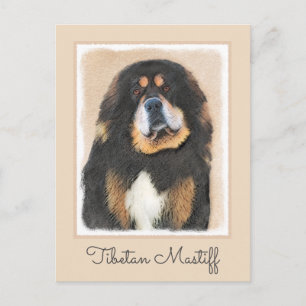 Tibetansk Mastiff Painting - Cute Original Hund Ar Vykort