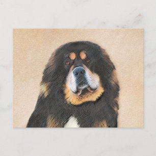 Tibetansk Mastiff Painting - Cute Original Hund Ar Vykort