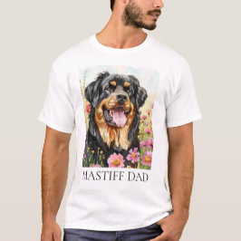 Tibetansk Mastiff Pappa Watercolor Shirt T Shirt