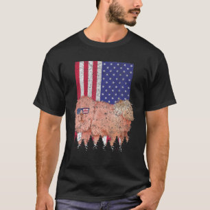 Tibetansk Mastiff Patriotic Hund USA Pride America T Shirt