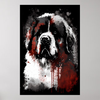 Tibetansk Mastiff Porträtt Poster