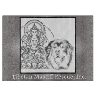 Tibetansk Mastiff Rädding Logotyp Clearboard Board