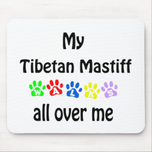 Tibetansk Mastiff Walks Design Musmatta
