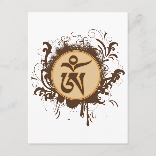 Tibetansk Om Vykort (Framsida)